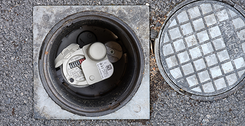 Dundee Domestic Smart Monitor Trial Example of a domestic smart monitor installed in a boundary box on a pavement