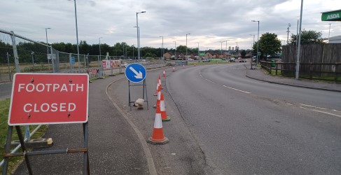 Robroyston ASDA traffic management Robroyston ASDA traffic management
