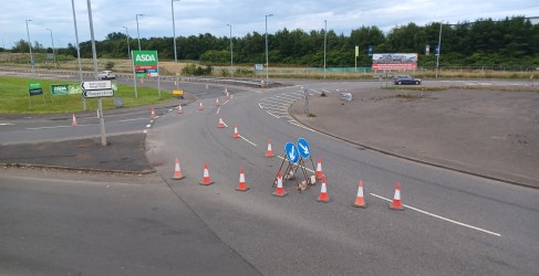 Robroyston ASDA traffic management Robroyston ASDA traffic management
